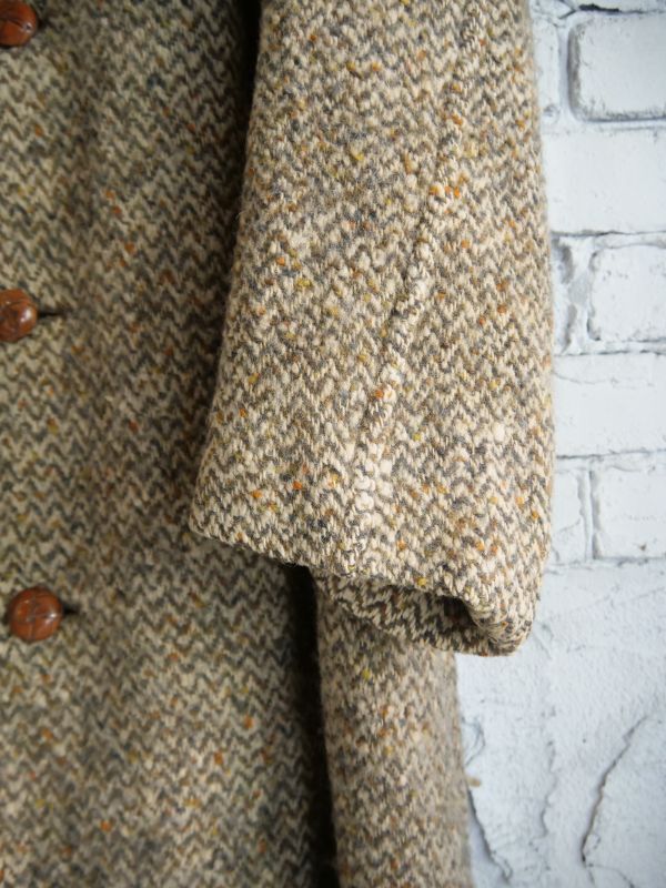 VINTAGE BURBERRY 1940's “OLD LABEL” Hand Woven Irish Tweed