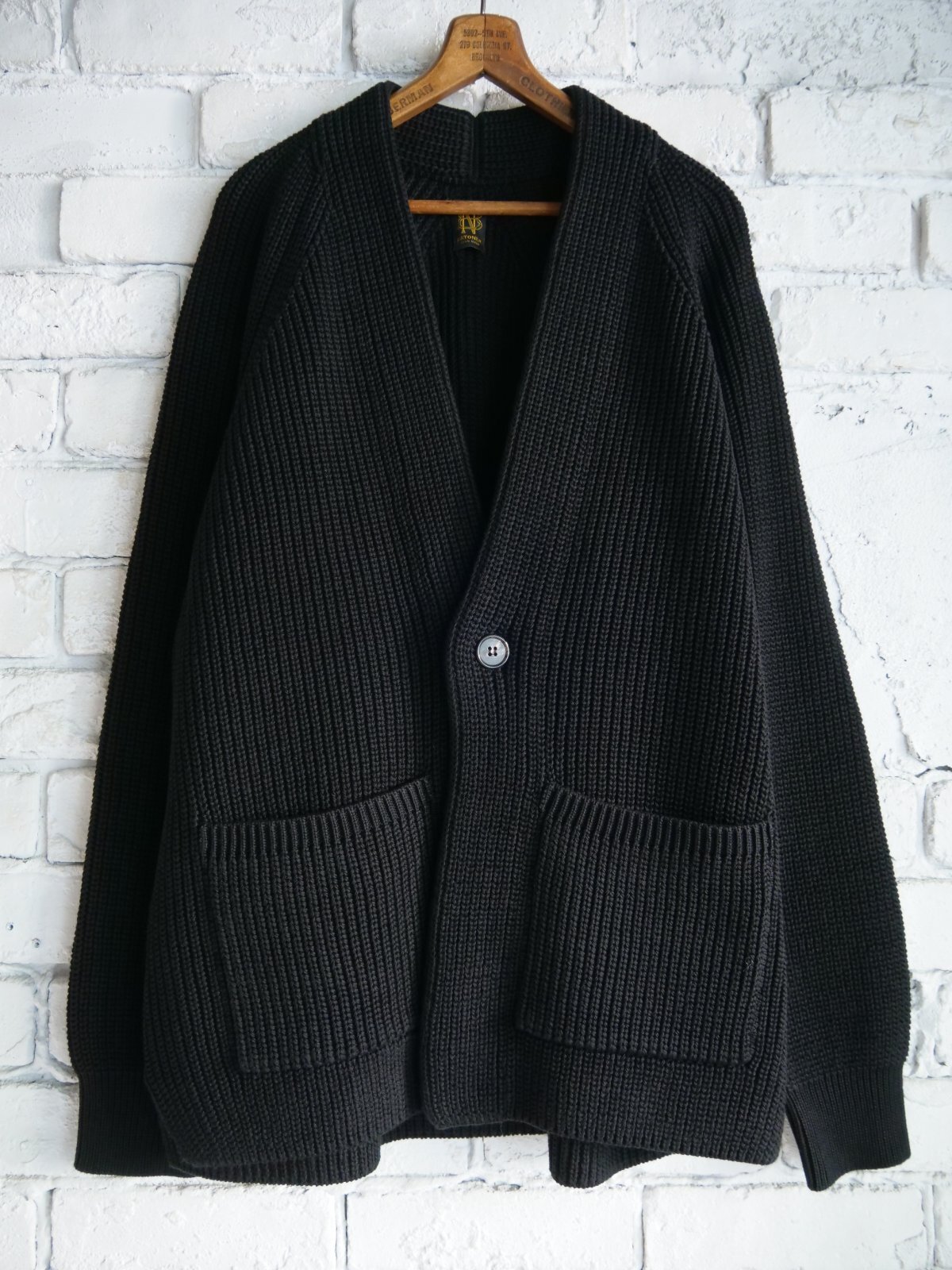 BATONER【MEN'S】SIGNATURE SHAWL COLLAR CARDIGAN シグネチャー