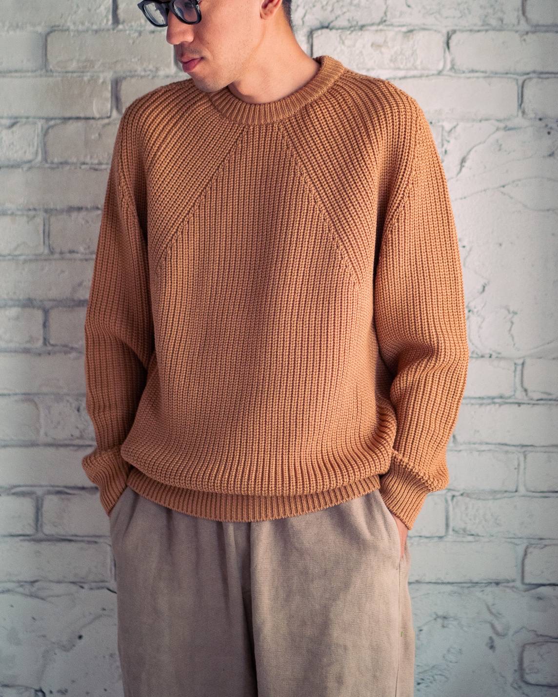 BATONER【MEN'S】SIGNATURE CREW NECK KNIT バトナー シグネチャー