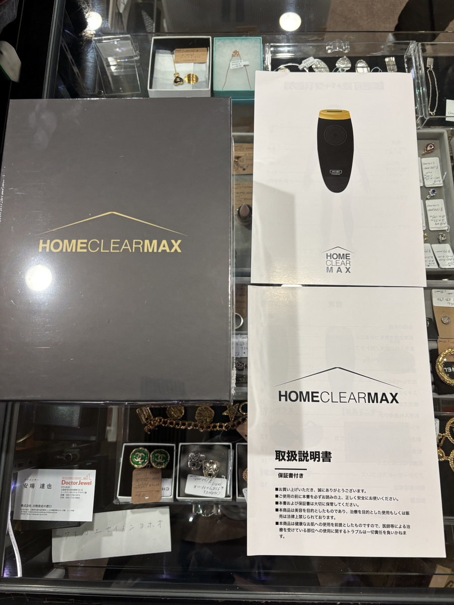 CLEAR MAX 脱毛器 取扱説明書付き 新品未使用未開封 CLEAR MAX 脱毛器