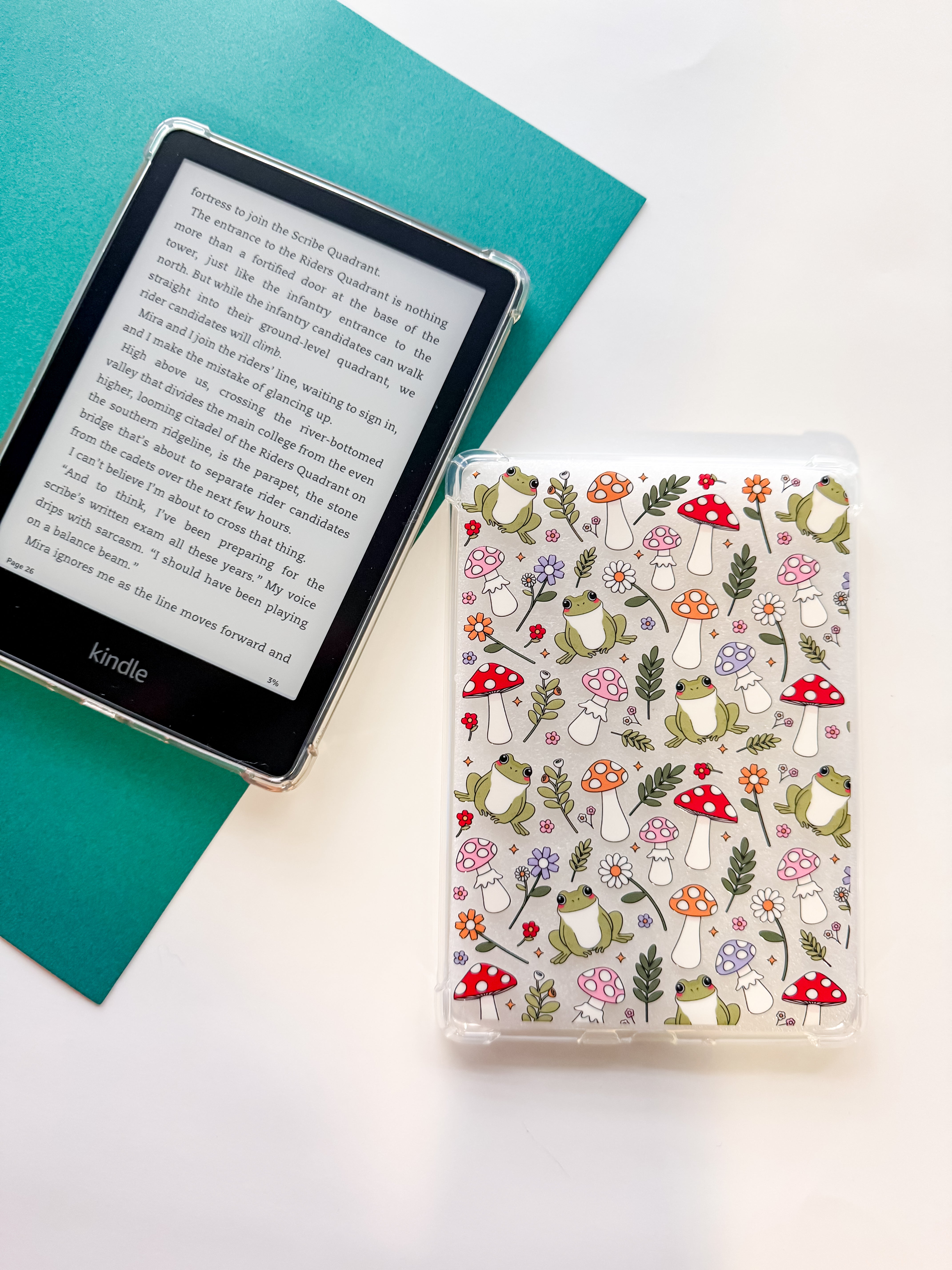 Spring Frogs Kindle Case | Bergamot & Sunshine