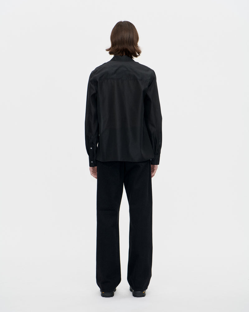 Shrunk Zip Shirt Ottoman 009 Black – BERNERKUHL.COM