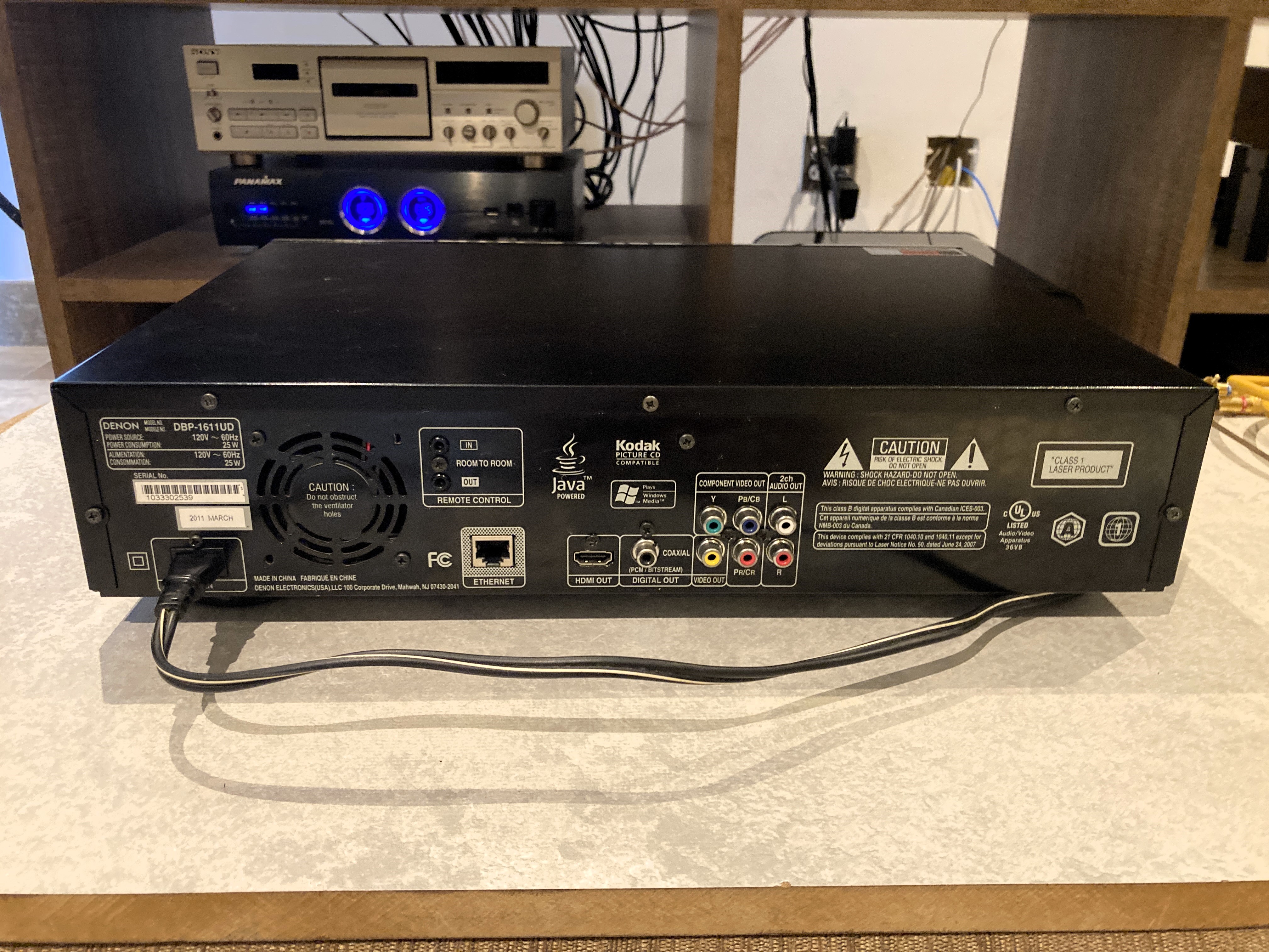 ジャンク】DENONユニバーサルプレーヤー DBP-1611UD 黒 美品 デノン