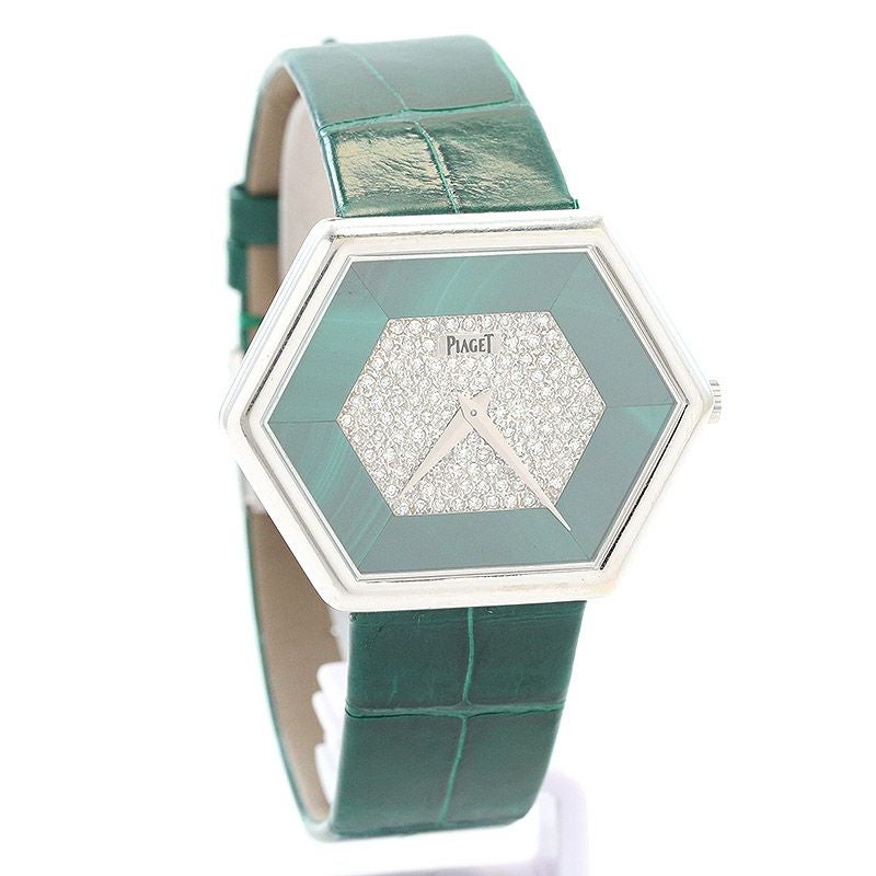 中古】PIAGET VINTAGE HEXAGONAL SHAPE WATCH PAVE DIAMONDS