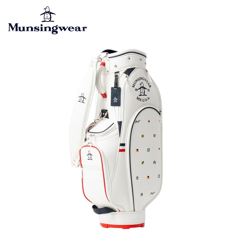 Munsingwear 合皮素材フラッグ飛び柄キャディバッグ 25SS MG5SCB02L