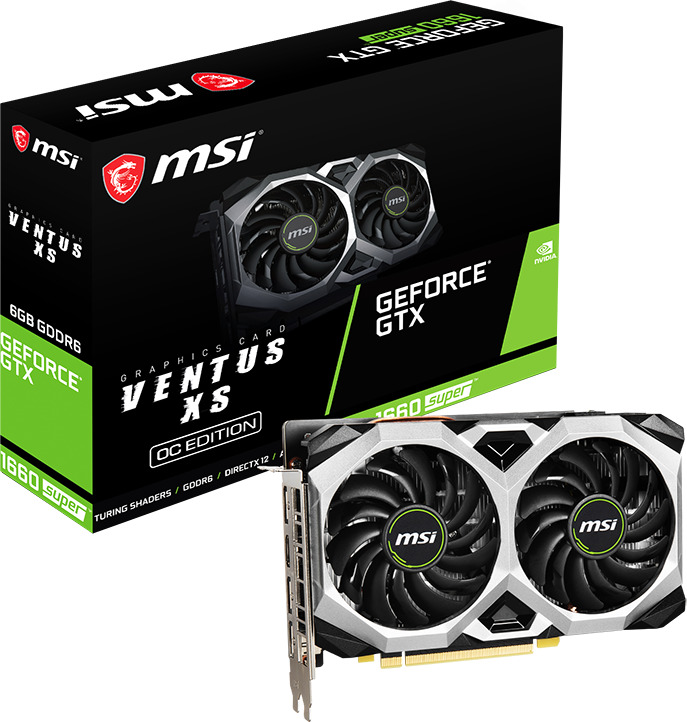 MSI GeForce GTX 1660 Super 6GB GDDR6 Ventus XS OC Placă Grafică