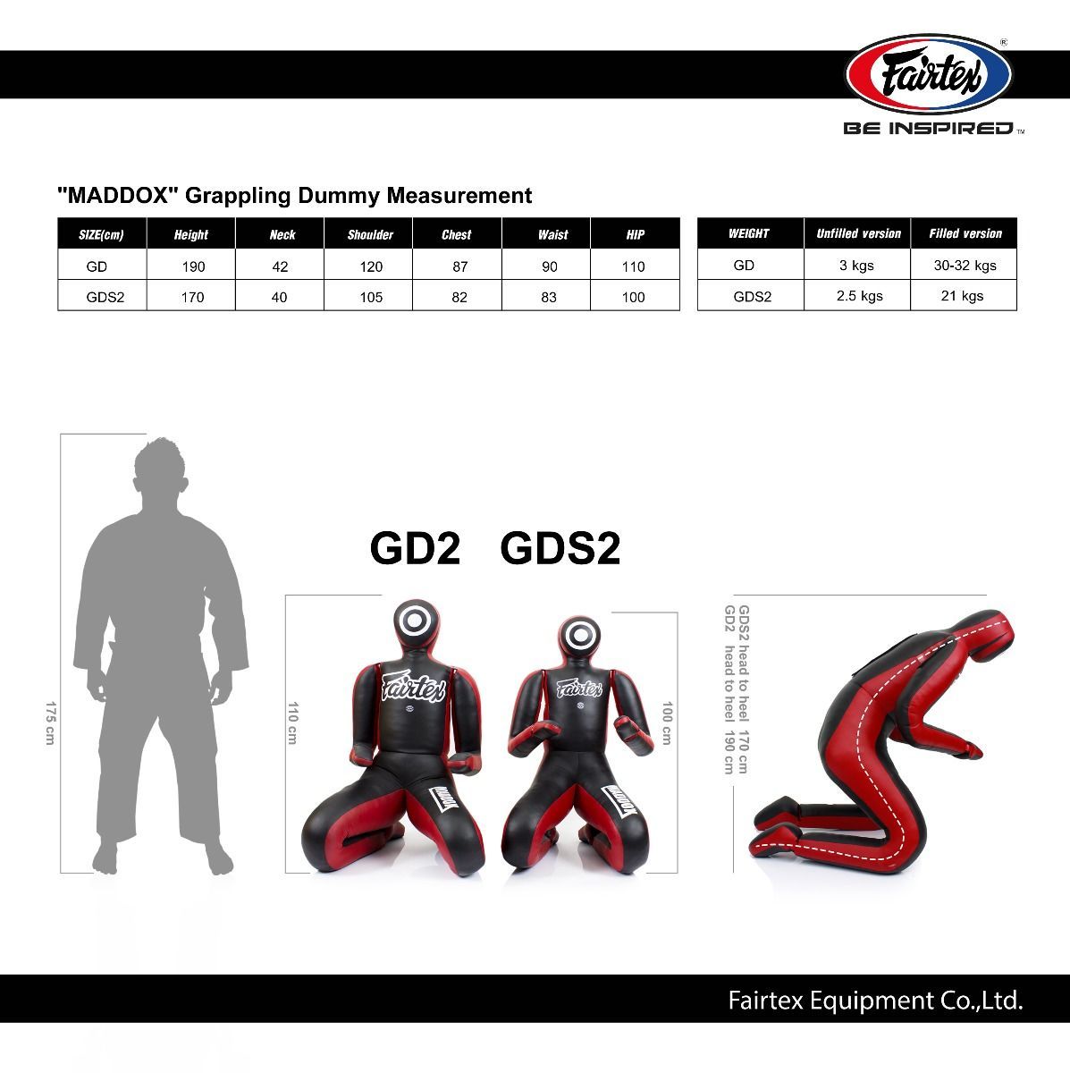 Fairtex GD2 Maddox II Grappling Dummy – Warrior Fight Store