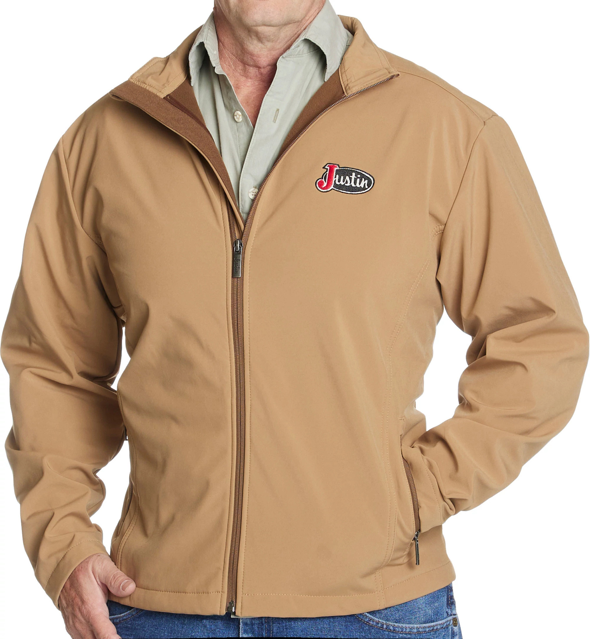 Laminated Full-Zip Jacket | Justin Boots