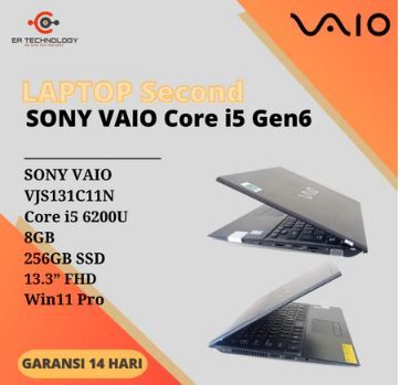 SONY VAIO VJS131C11N Core i5-6200U 8GB 256SSD 13.3” FHD Win11 Pro