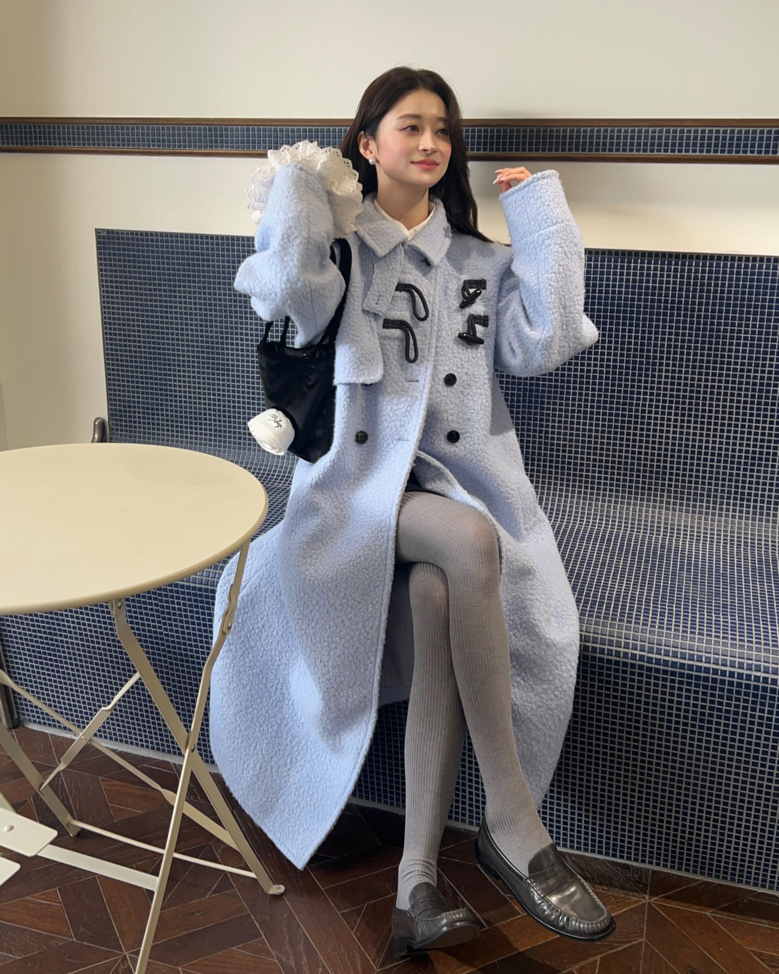 BIBIY. MADE | MANON DUFFLE COAT BLUE｜Bibiy.