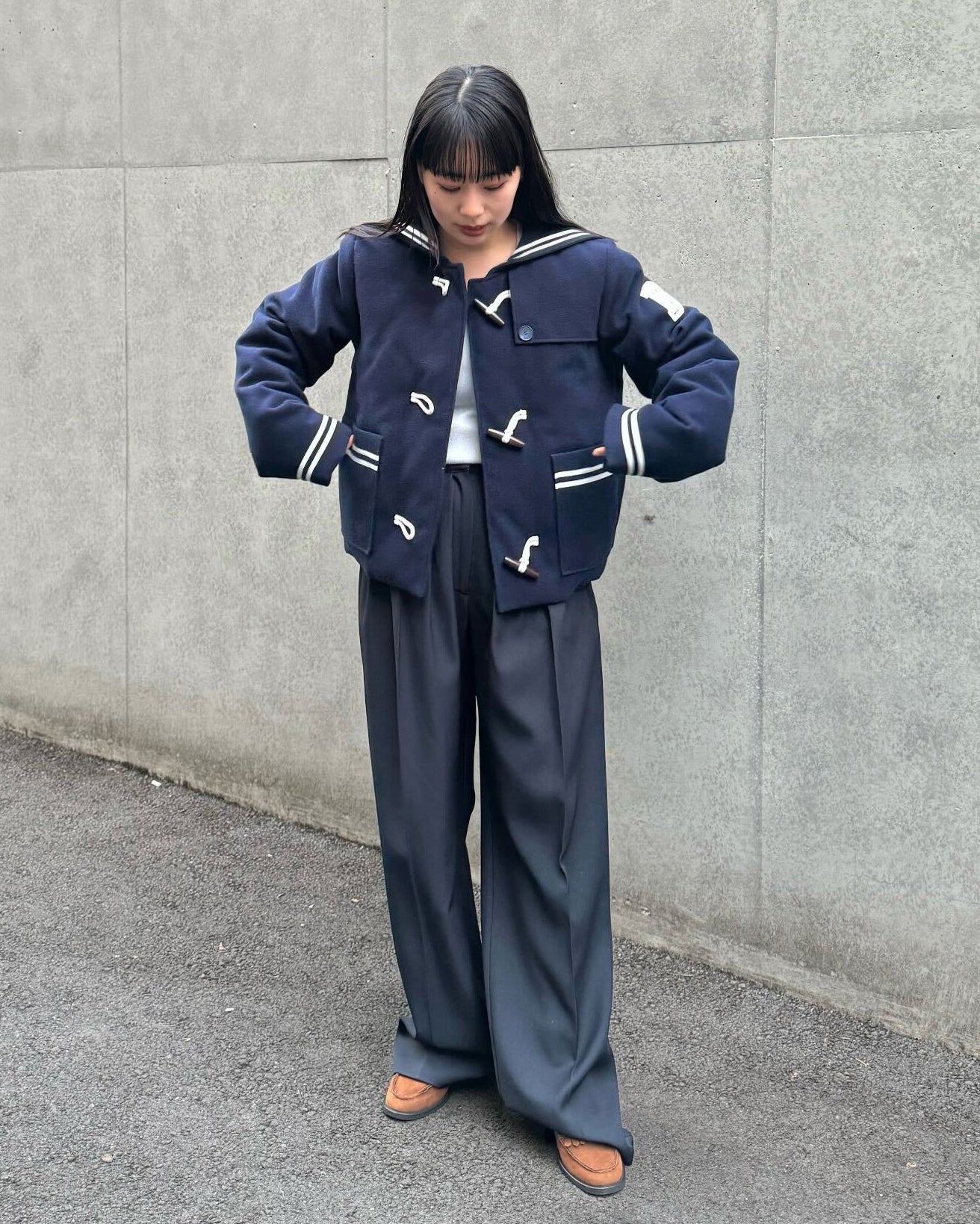BIBIY. MADE | CHARLENE SAILOR JACKET NAVY｜Bibiy.