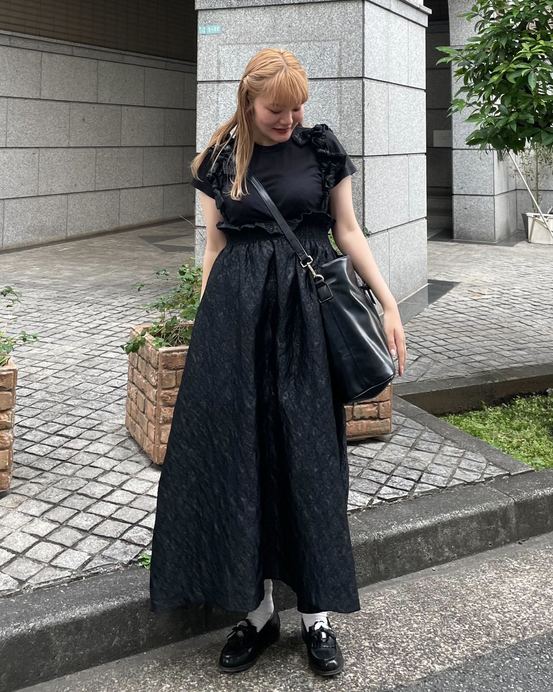 MIMI RIBBON SKIRT/166cm/着用サイズF｜Bibiy.