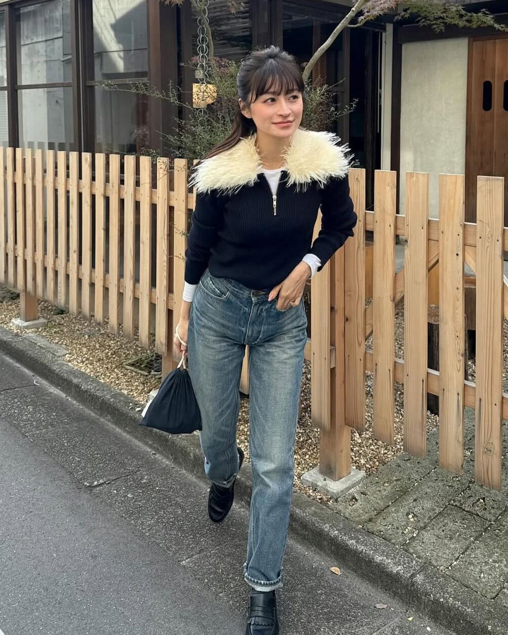 FRAN FUR KNIT/158cm/着用サイズF｜Bibiy.