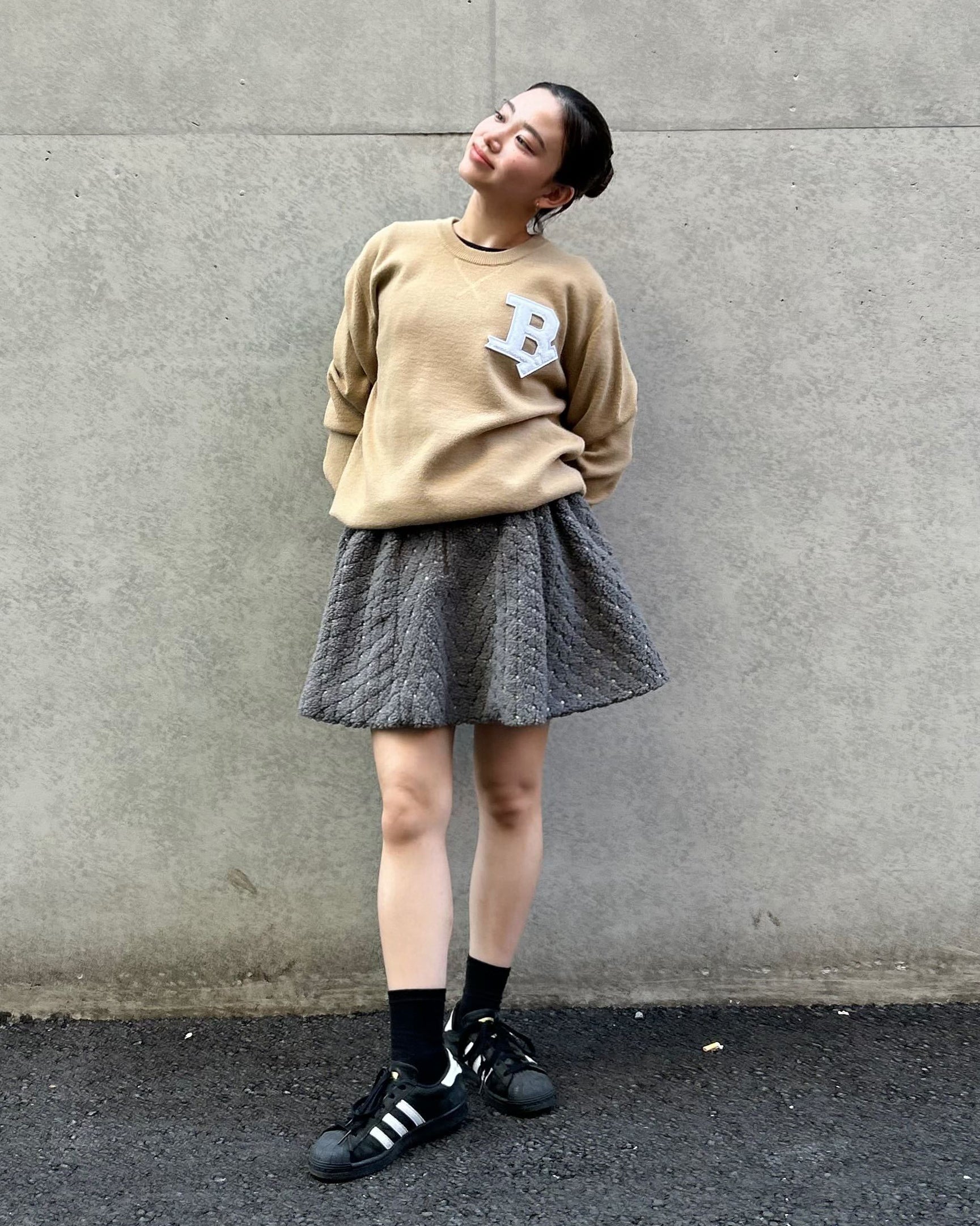 ODETTE BOA PLEATED SKIRT/154cm/着用サイズS｜Bibiy.