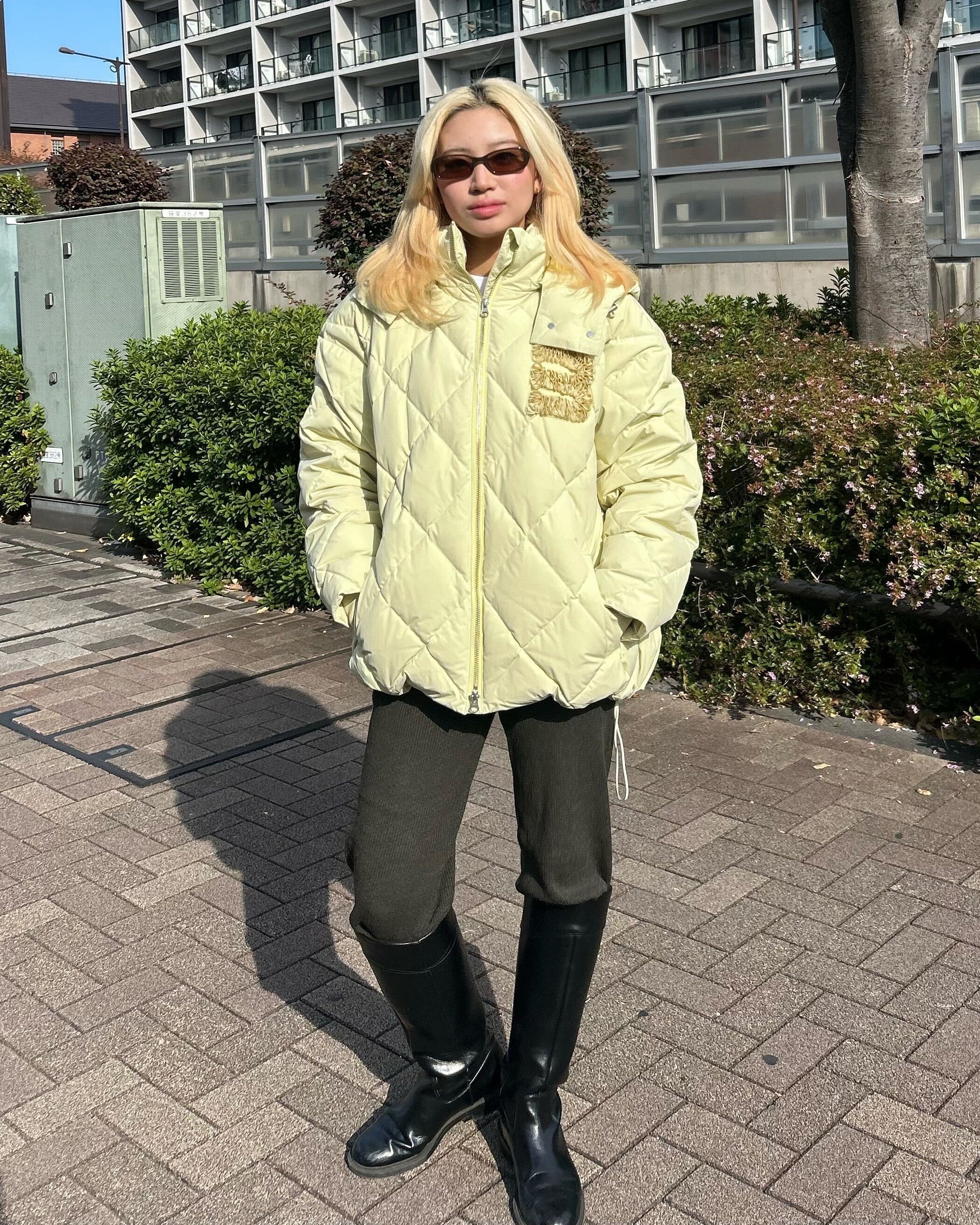 BIBIY. MADE | AVERY DOWN JACKET YELLOW GREEN｜Bibiy.