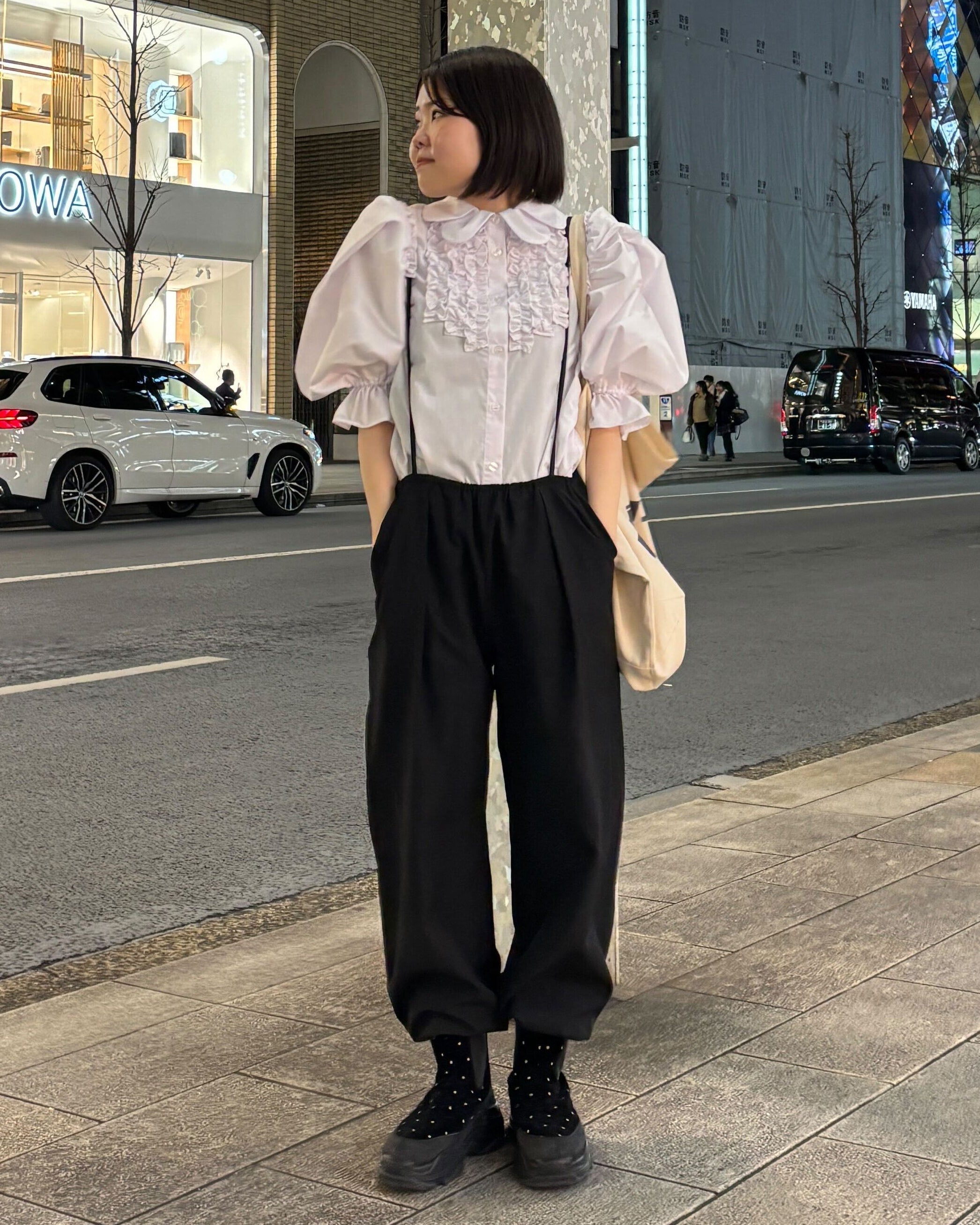 CORA PUFF BLOUSE/159cm/着用サイズF｜Bibiy.