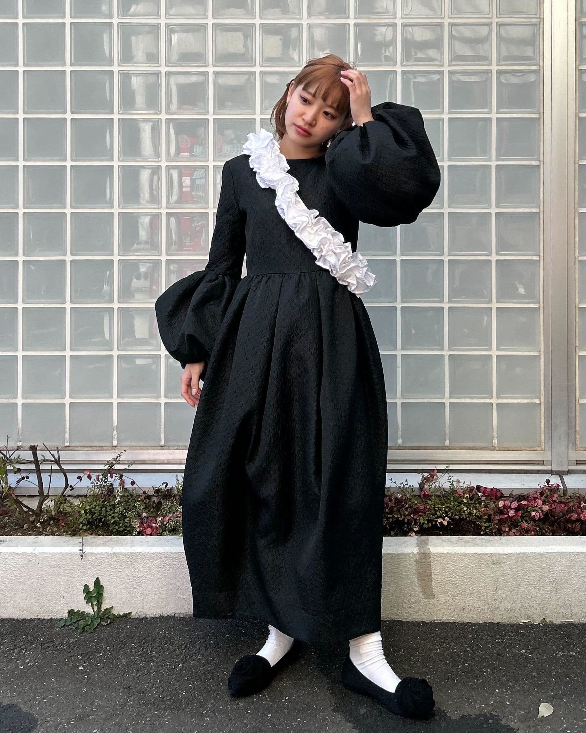LILLIAN PUFF DRESS/154cm/着用サイズF｜Bibiy.