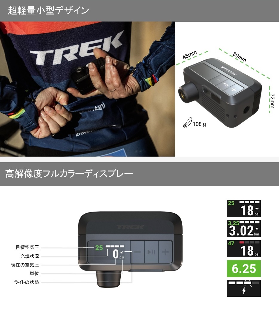 TREK(トレック)から「Air Rush(エアラッシュ) 電動ポンプ」が登場