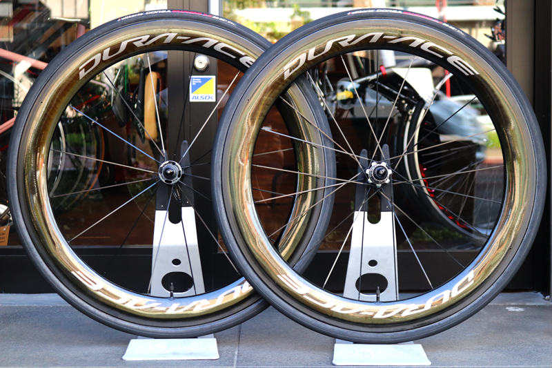 黄金色の黒輪 シマノ Shimano デュラエース Dura-Ace WH-R9100-C60-TU