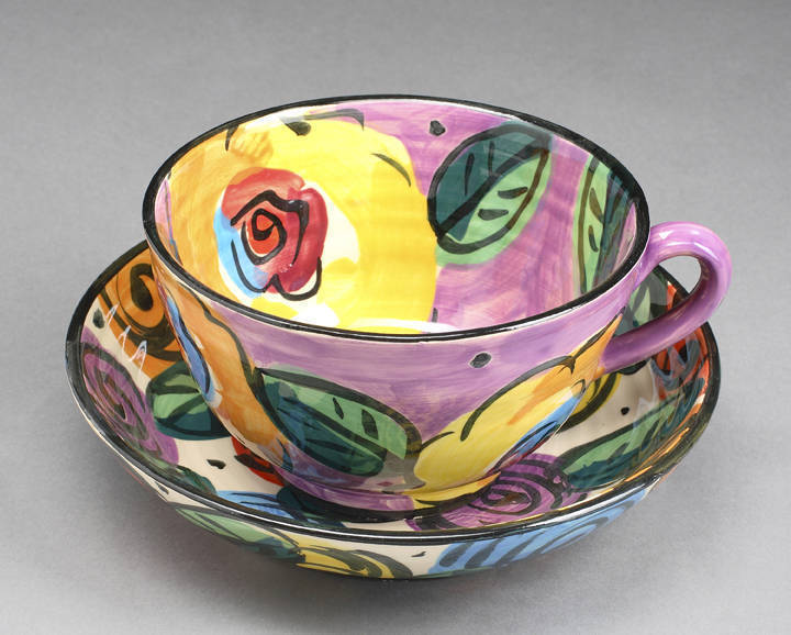 OZZY'S MARY ROSE YOUNG TEACUP AND SAUCER