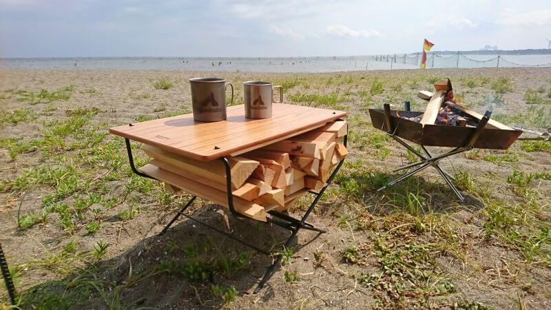 ハングアウト ファイヤーサイドテーブルの使用レビュー | ログキャリー