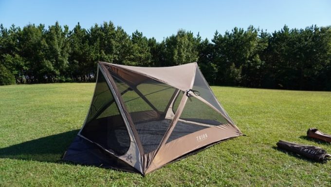 レビュー】超メッシュ！ワンタッチ「トリオンテント」がカンガルー