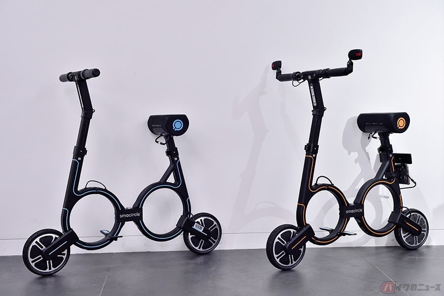 重さ約12kgの折りたたみ式電動バイク「smacircle S1」 新たな移動手段