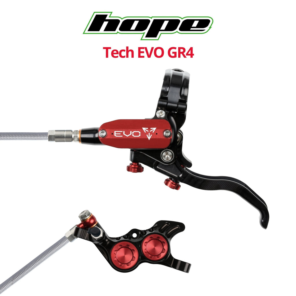 Hope Tech EVO GR4 4-Piston Disc Brakes | Bikecomponents.ca