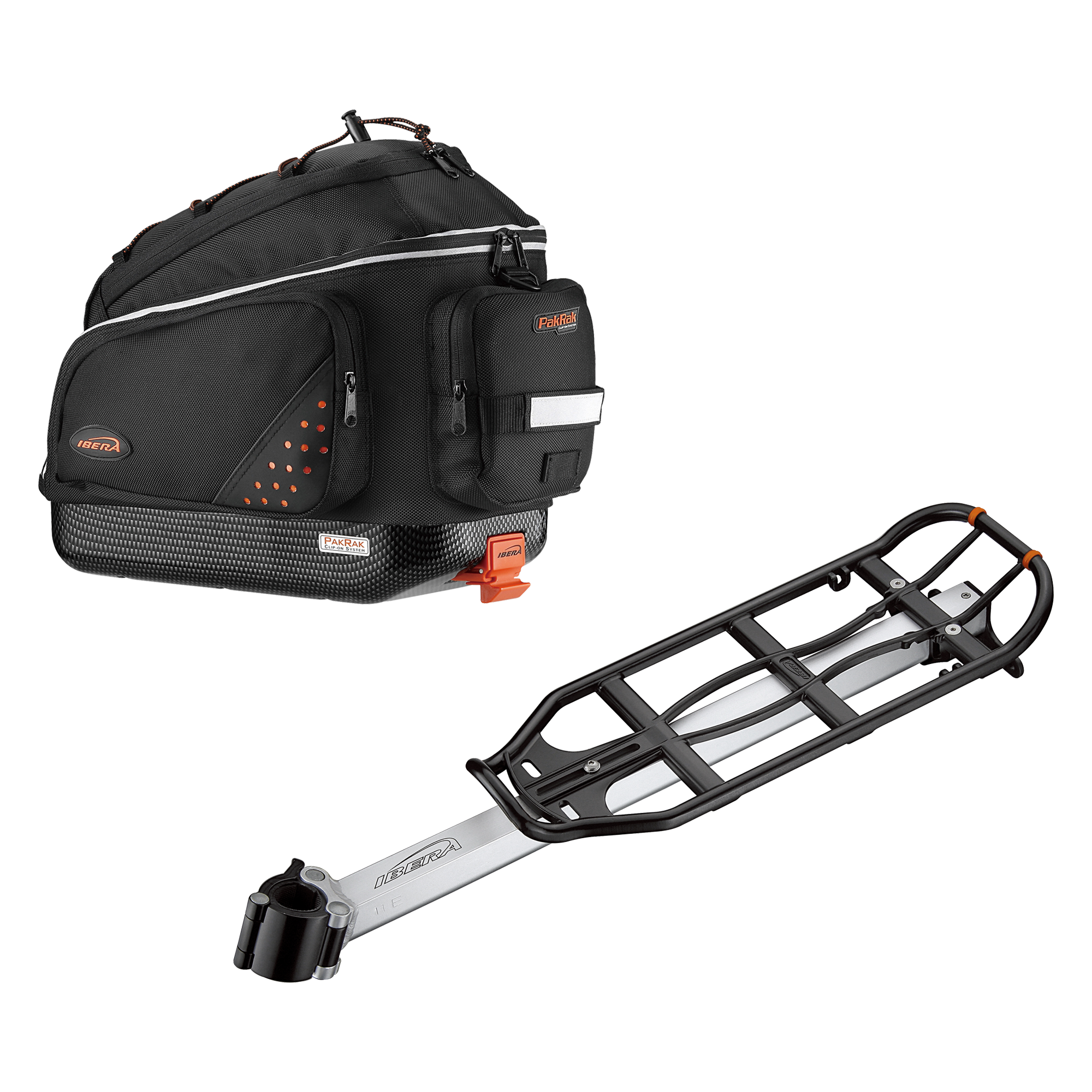 IBERA Bike Commuter Bag and Carrier Combo | IB-BA11-RA11 - Bikepakmart