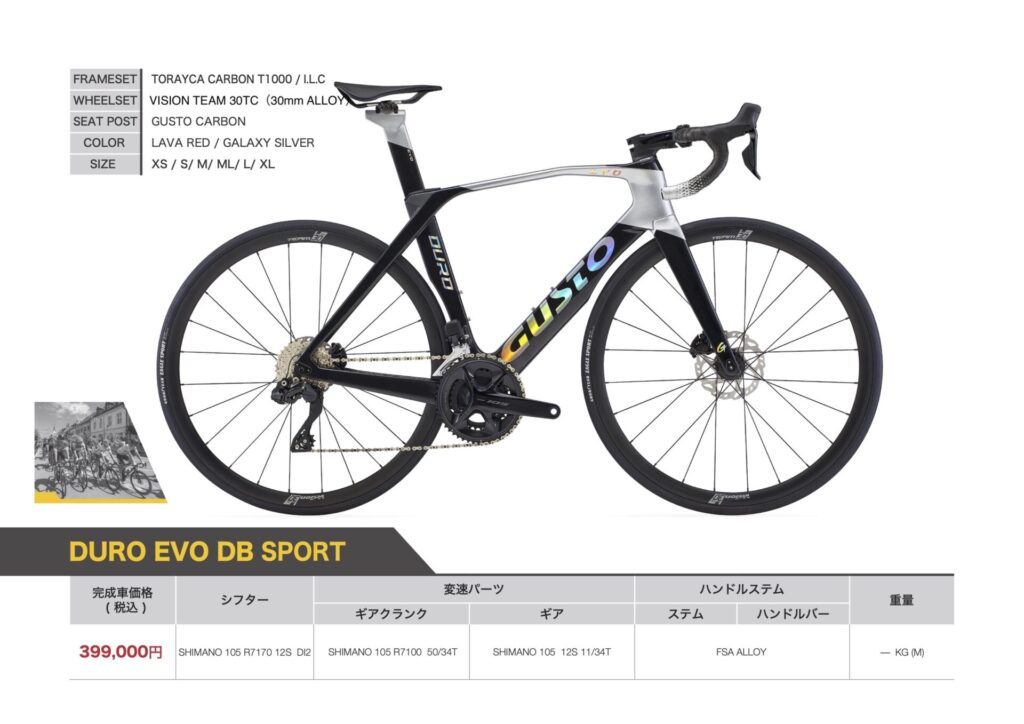 GUSTO 新モデル「DURO EVO DISC」シリーズ発表！ご予約受付中