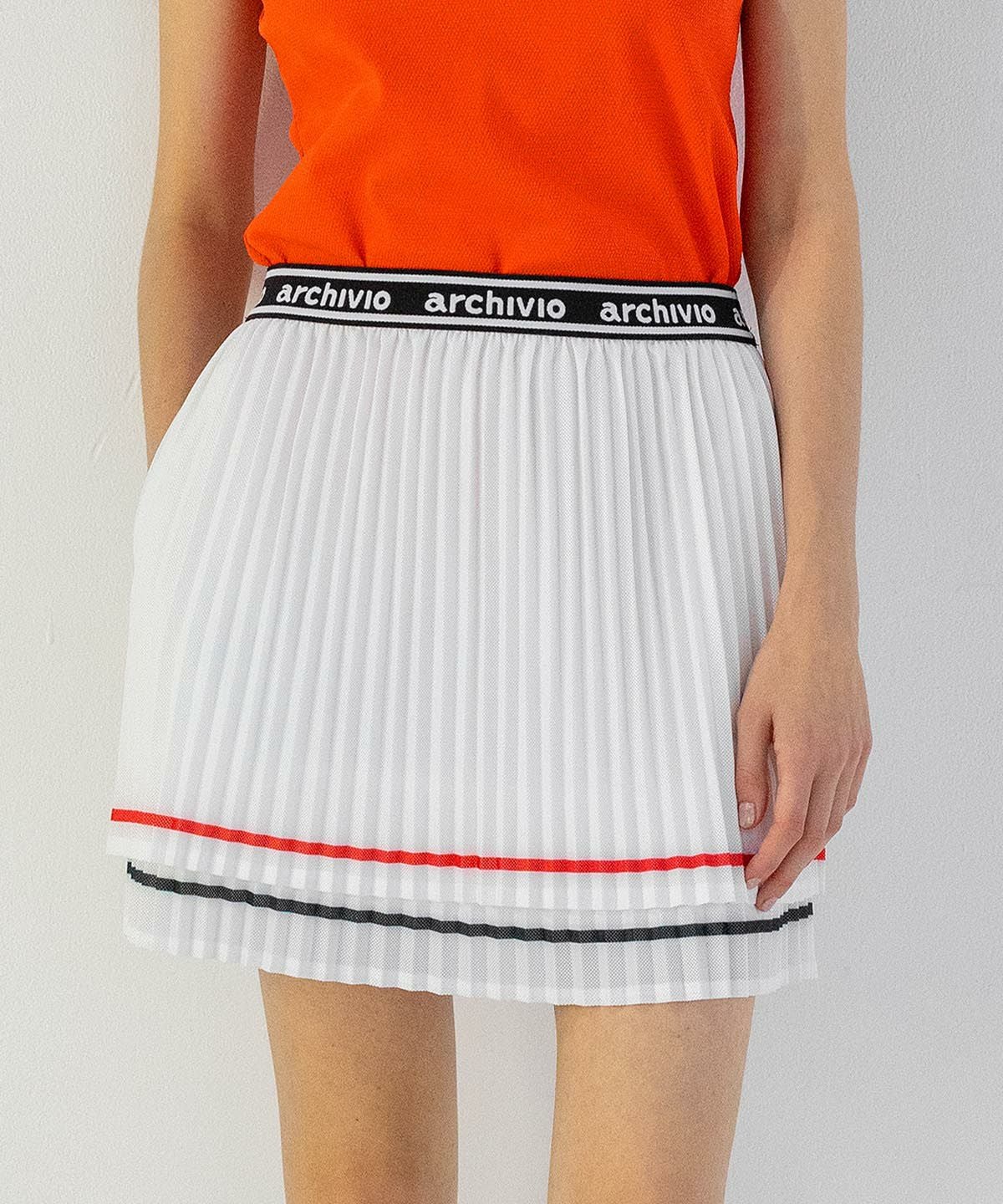 メッシュプリーツスカート|アルチビオ-アウトレット- - ゴルフウェアや