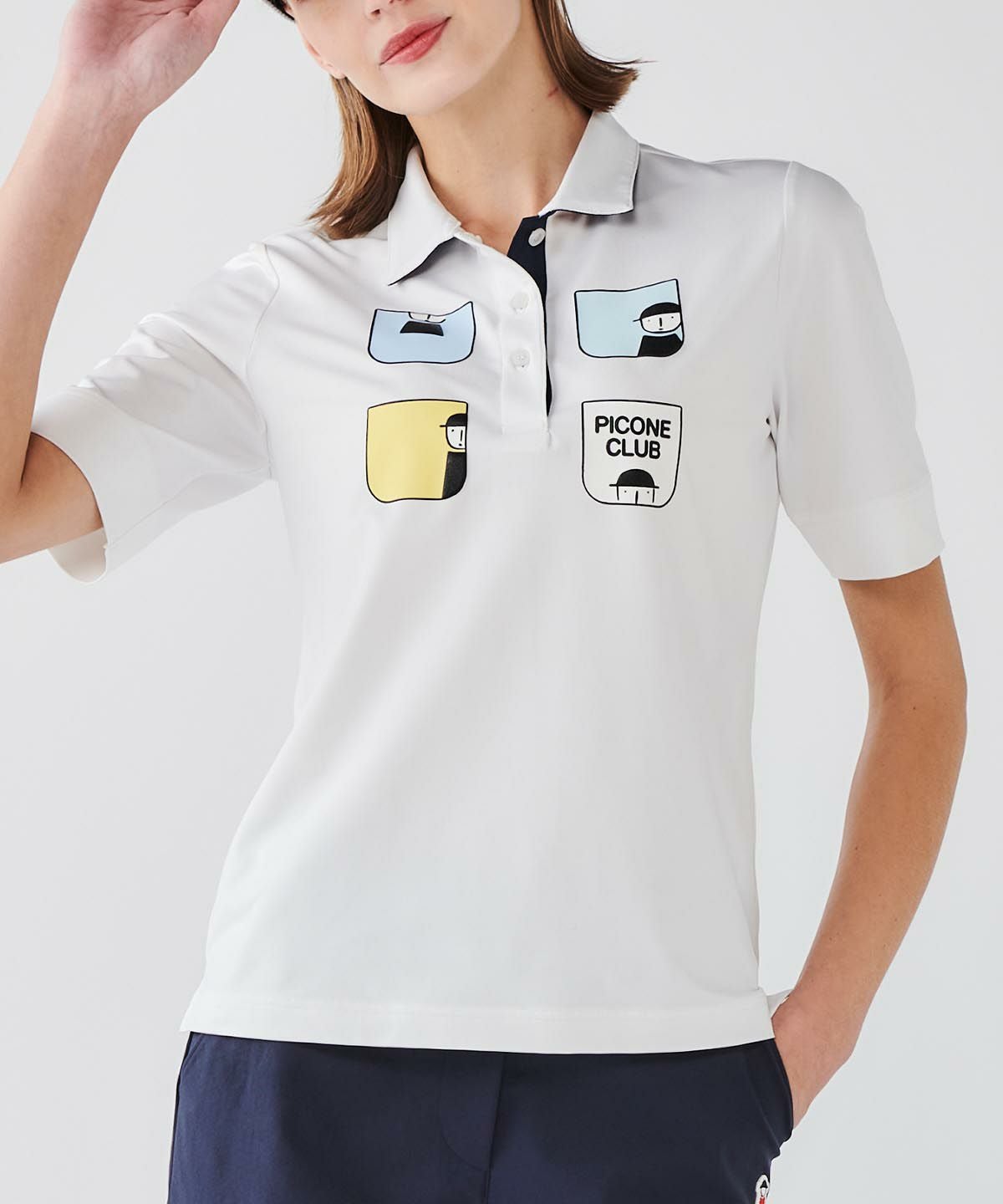 ピコライン刺繍ジップベスト|ピッコーネクラブ-アウトレット- - ゴルフ