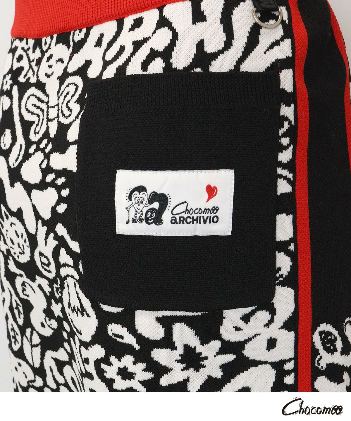 ARCHIVIO×Chocomoo】総柄ニットスカート|アルチビオ-アウトレット