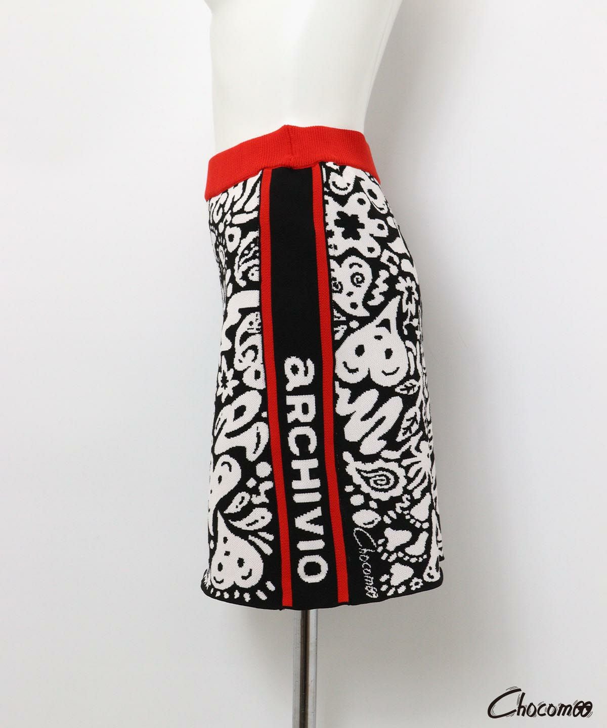 ARCHIVIO×Chocomoo】総柄ニットスカート|アルチビオ-アウトレット