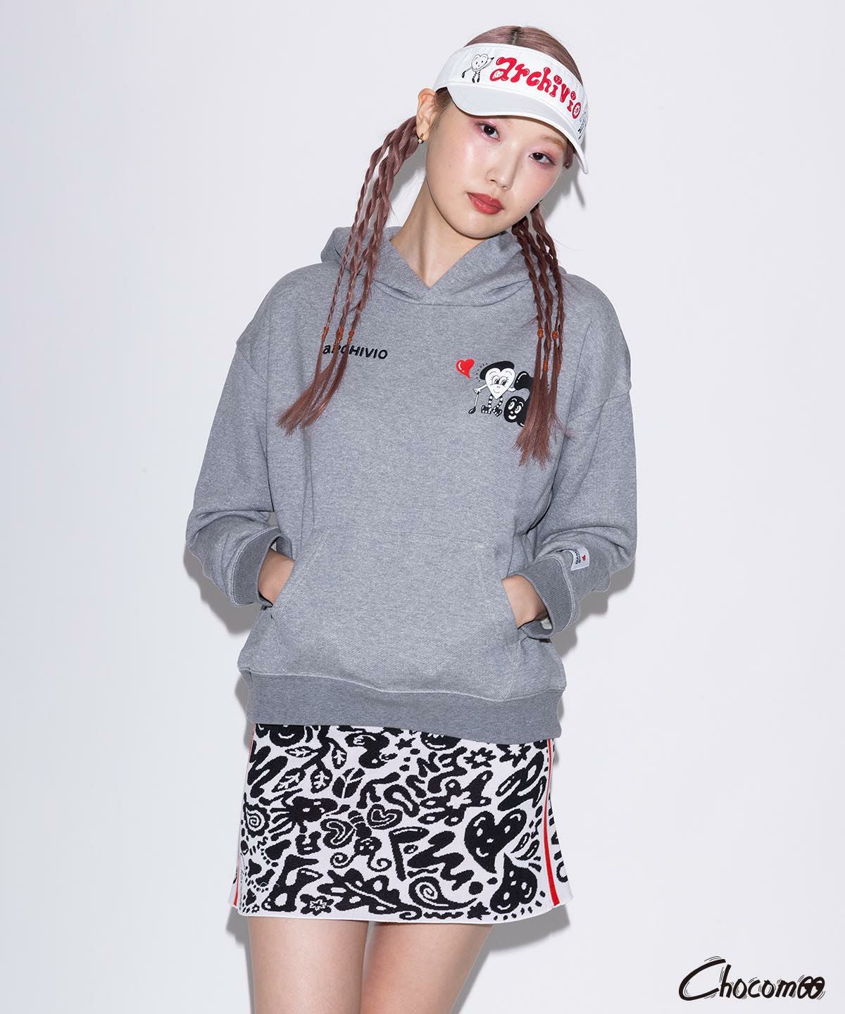 ARCHIVIO×Chocomoo】総柄ニットスカート|アルチビオ-アウトレット