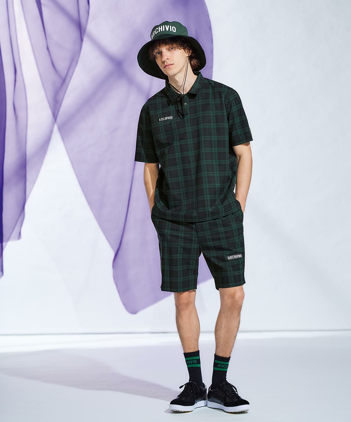 メンズ】チェック柄撥水冷感ポロシャツ|アルチビオ-アウトレット