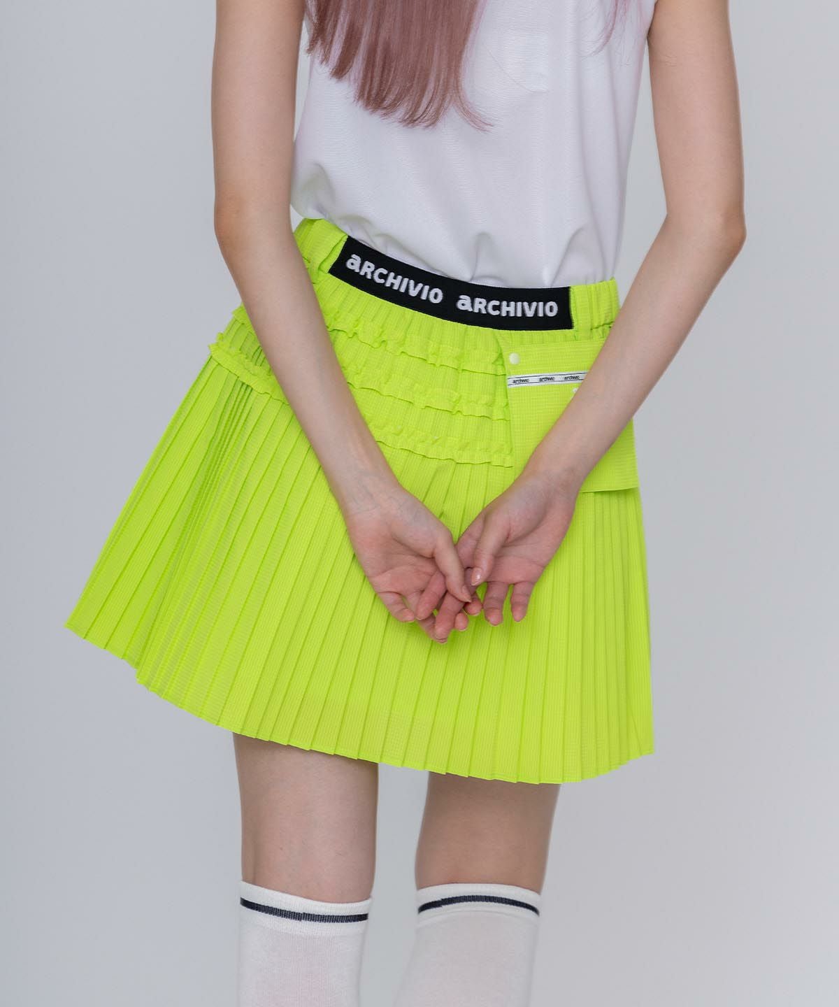 プリーツ切替UV速乾スカート|アルチビオ - ゴルフウェアや婦人服通販