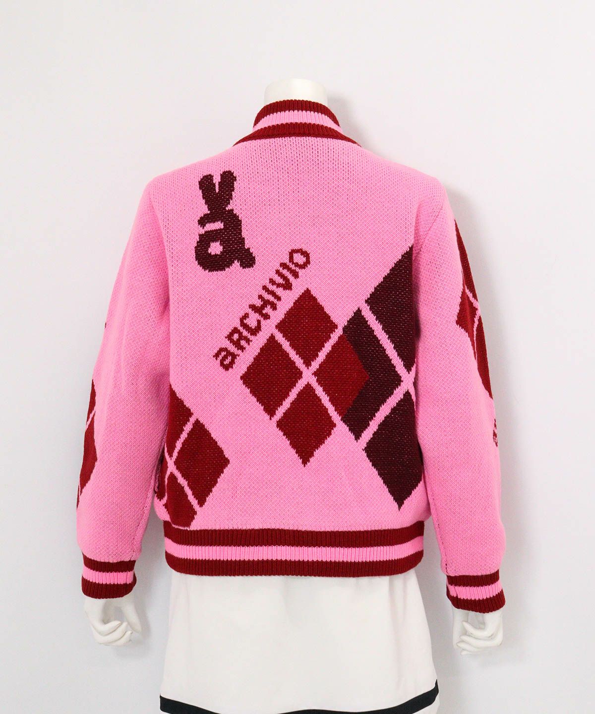 アーガイル柄ニットブルゾン|アルチビオ - ゴルフウェアや婦人服通販