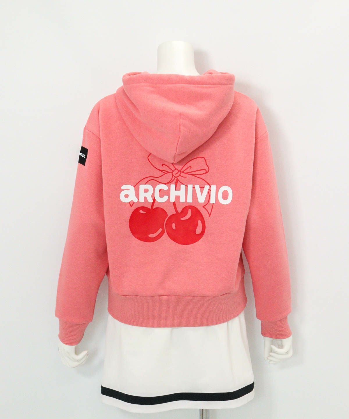 チェリー柄裏起毛パーカー|アルチビオ - ゴルフウェアや婦人服通販