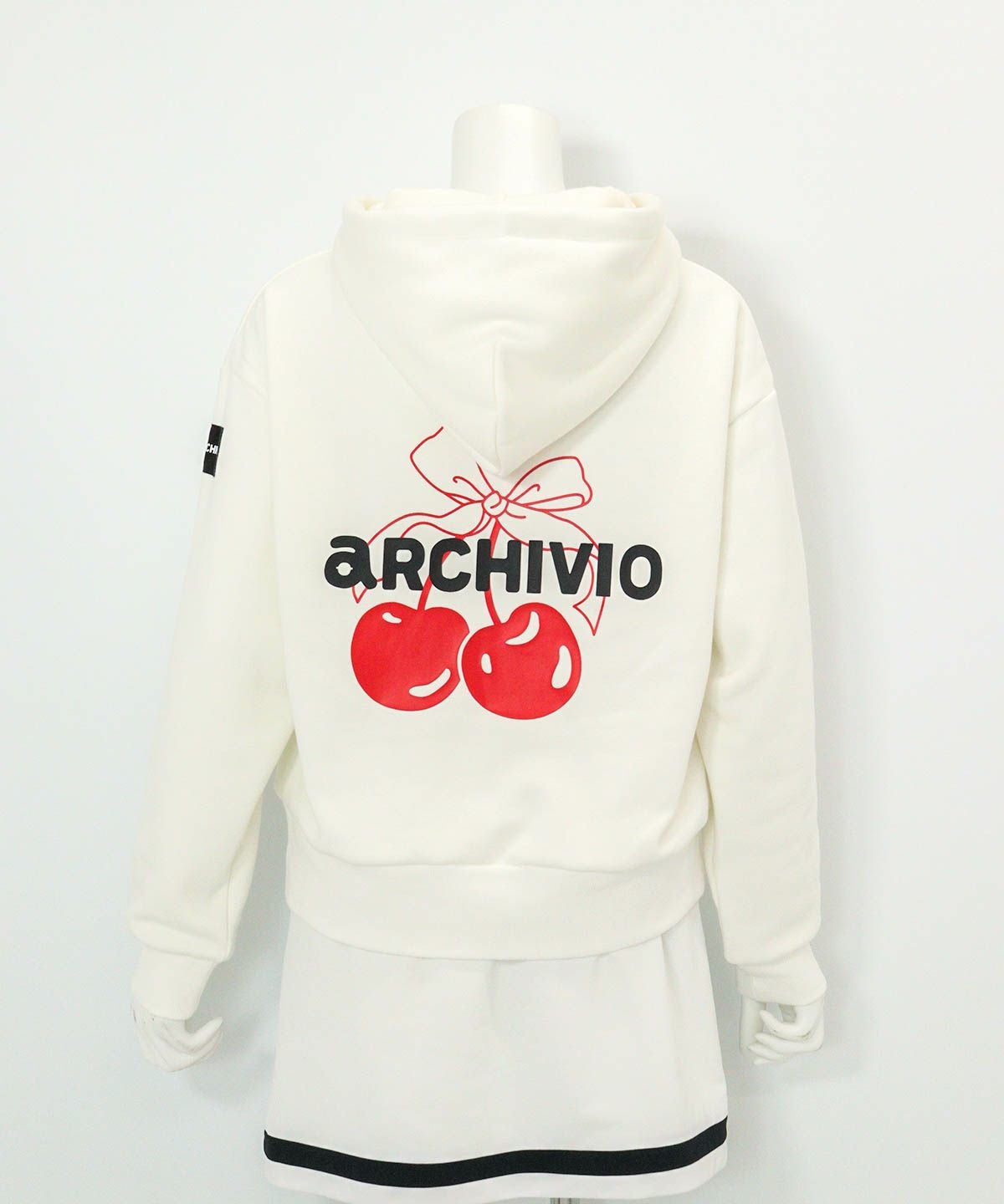 チェリー柄裏起毛パーカー|アルチビオ - ゴルフウェアや婦人服通販