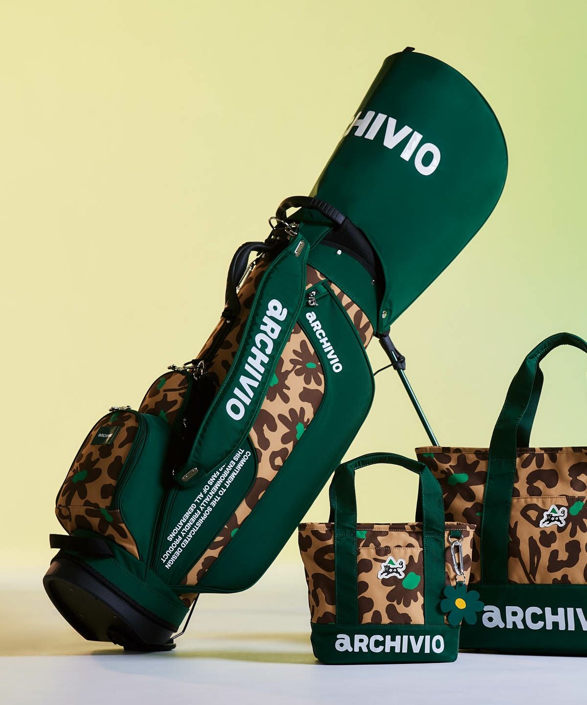 スタンド式ヒョウ柄キャディバッグ|アルチビオ - ゴルフウェアや婦人服通販