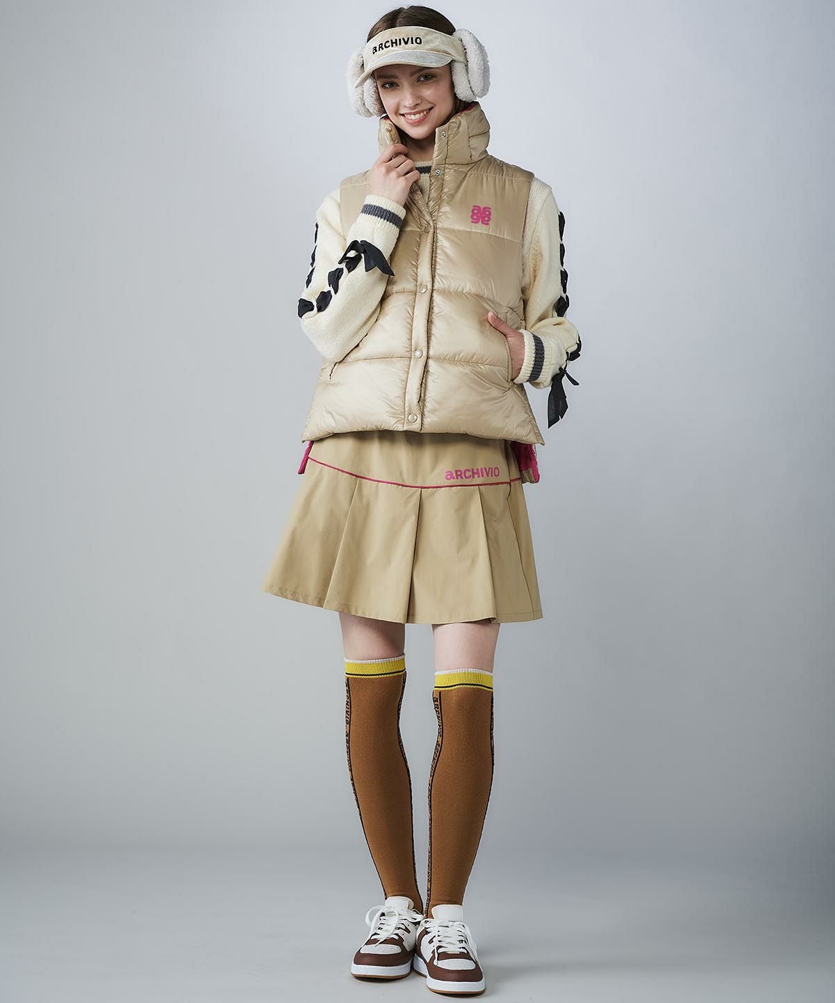 中綿サイドロゴベスト|アルチビオ - ゴルフウェアや婦人服通販