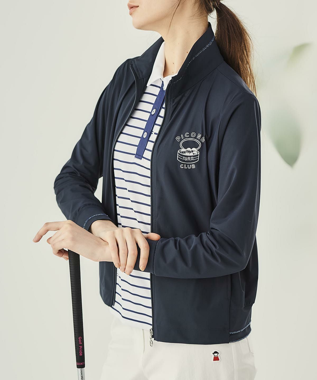 ジップアップスウェット切替ブルゾン|ピッコーネクラブ - ゴルフウェア