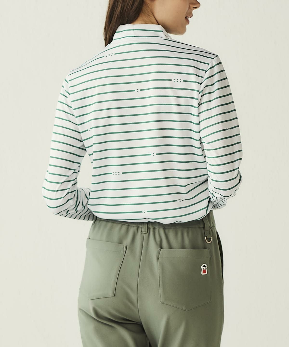 ハイネックピコボーダープルオーバー|ピッコーネクラブ - ゴルフウェア