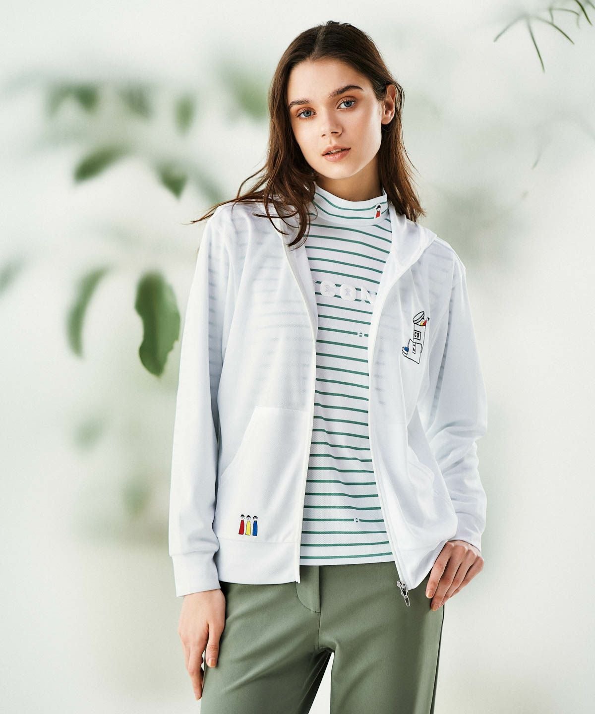 ハイネックピコボーダープルオーバー|ピッコーネクラブ - ゴルフウェア