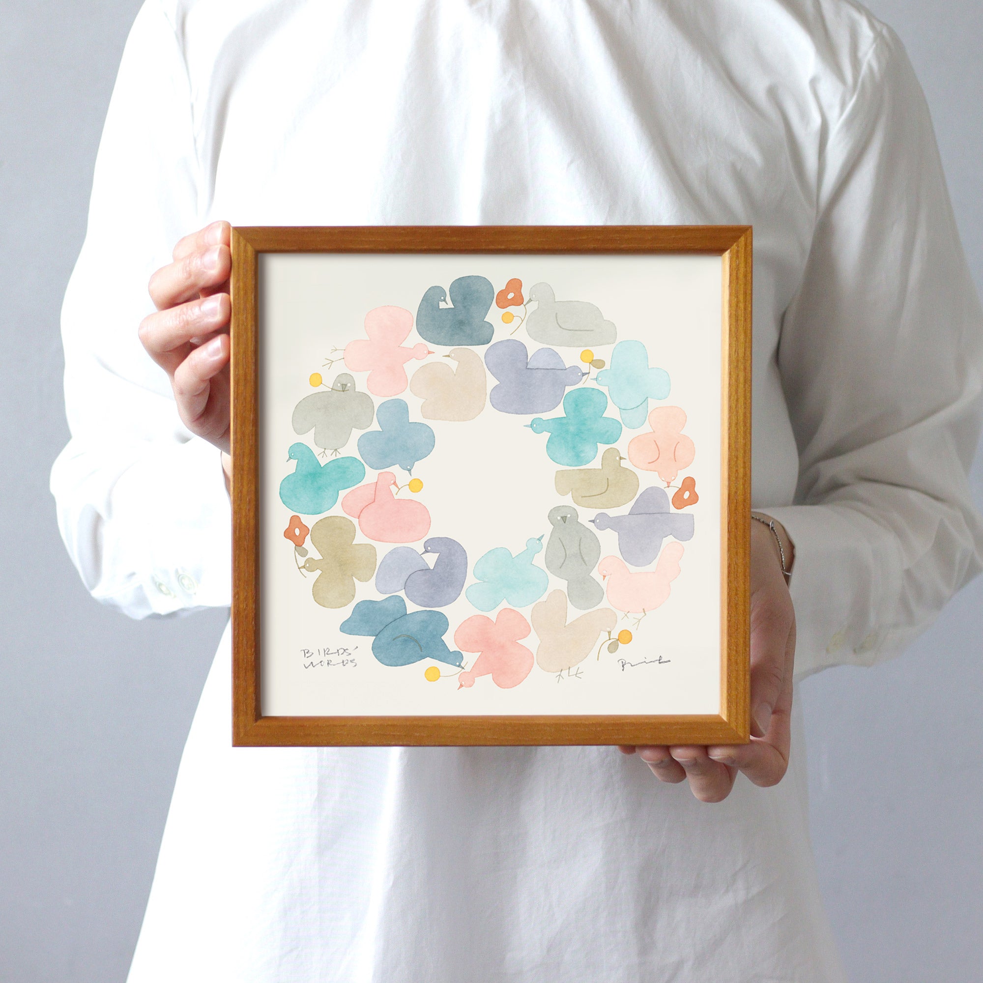 ポスター 20cm / BIRDS WREATH – BIRDS' WORDS