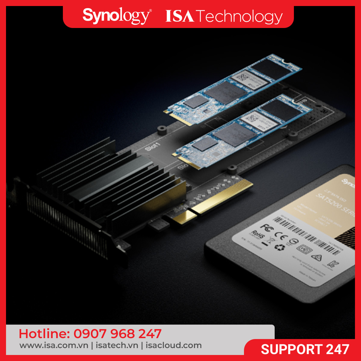 Ổ cứng SSD Synology SNV3410-400G 400GB M.2 2280 NVMe SSD, 5Y