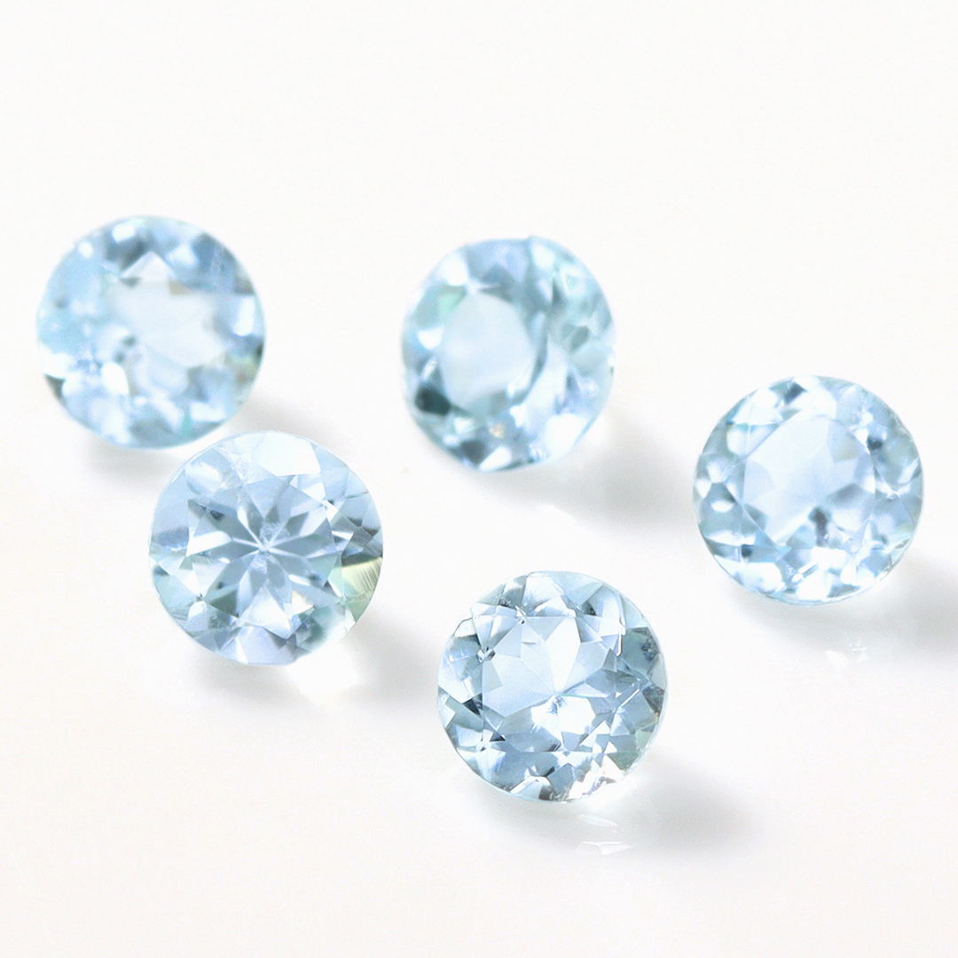 アクアマリン×ダイヤモンド×K10/K18/PTピンキーリング・リゼッテ