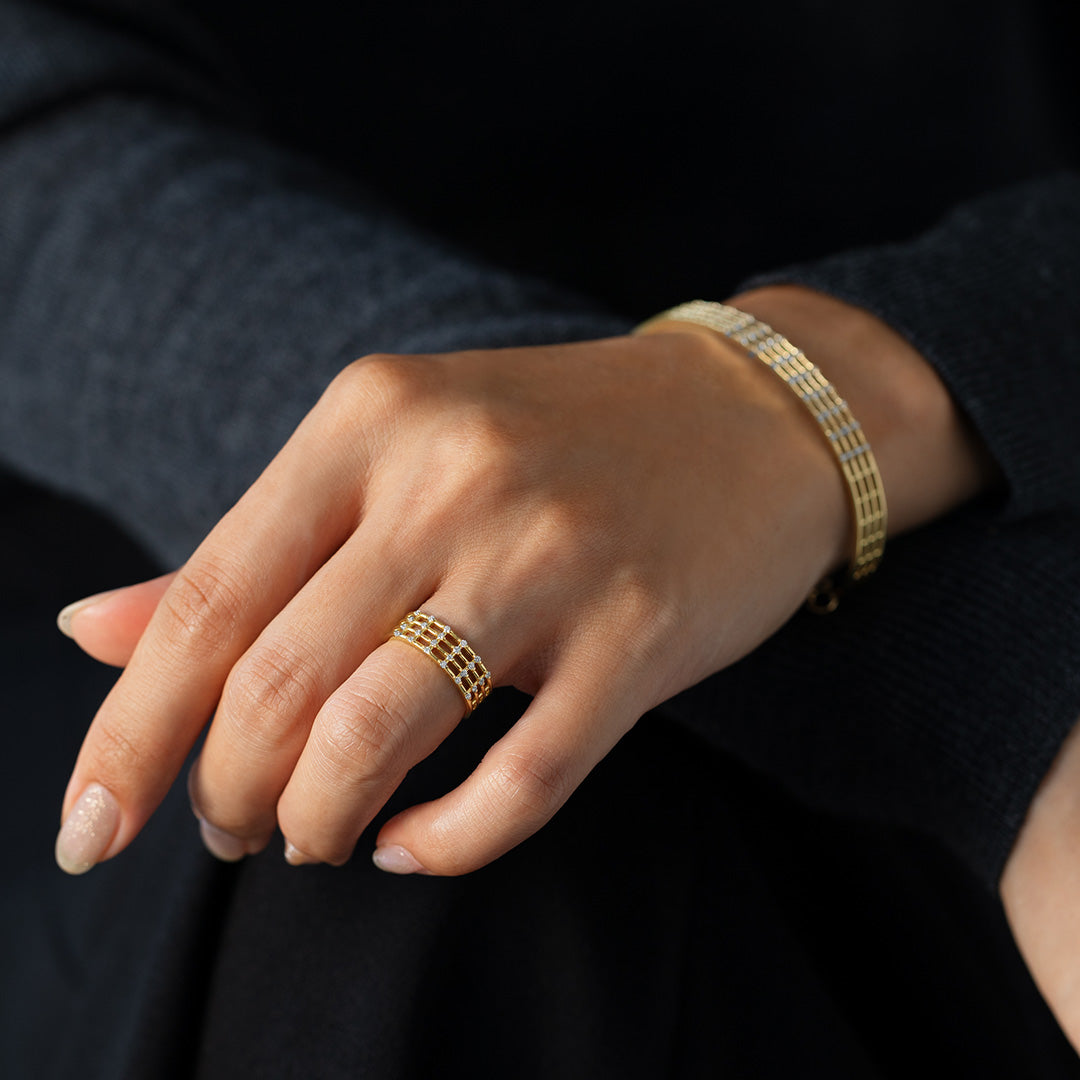 ビズー公式】ダイヤモンド K18リング・エマドット| 誕生石や希少石など