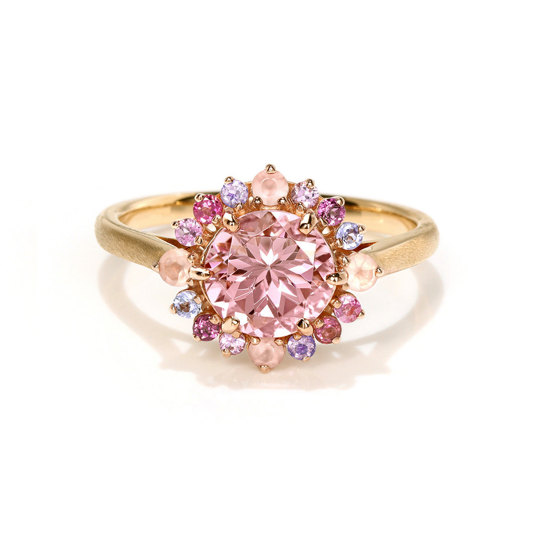 ビズー公式】マラヤ ガーネット マルチカラー K18(18金) リング